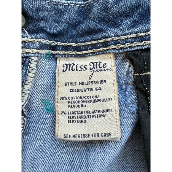 Vintage Miss Me Jeans Y2K Boot Cut Denim Embellished Pockets Women’s Size 29 - Picture 16 of 16